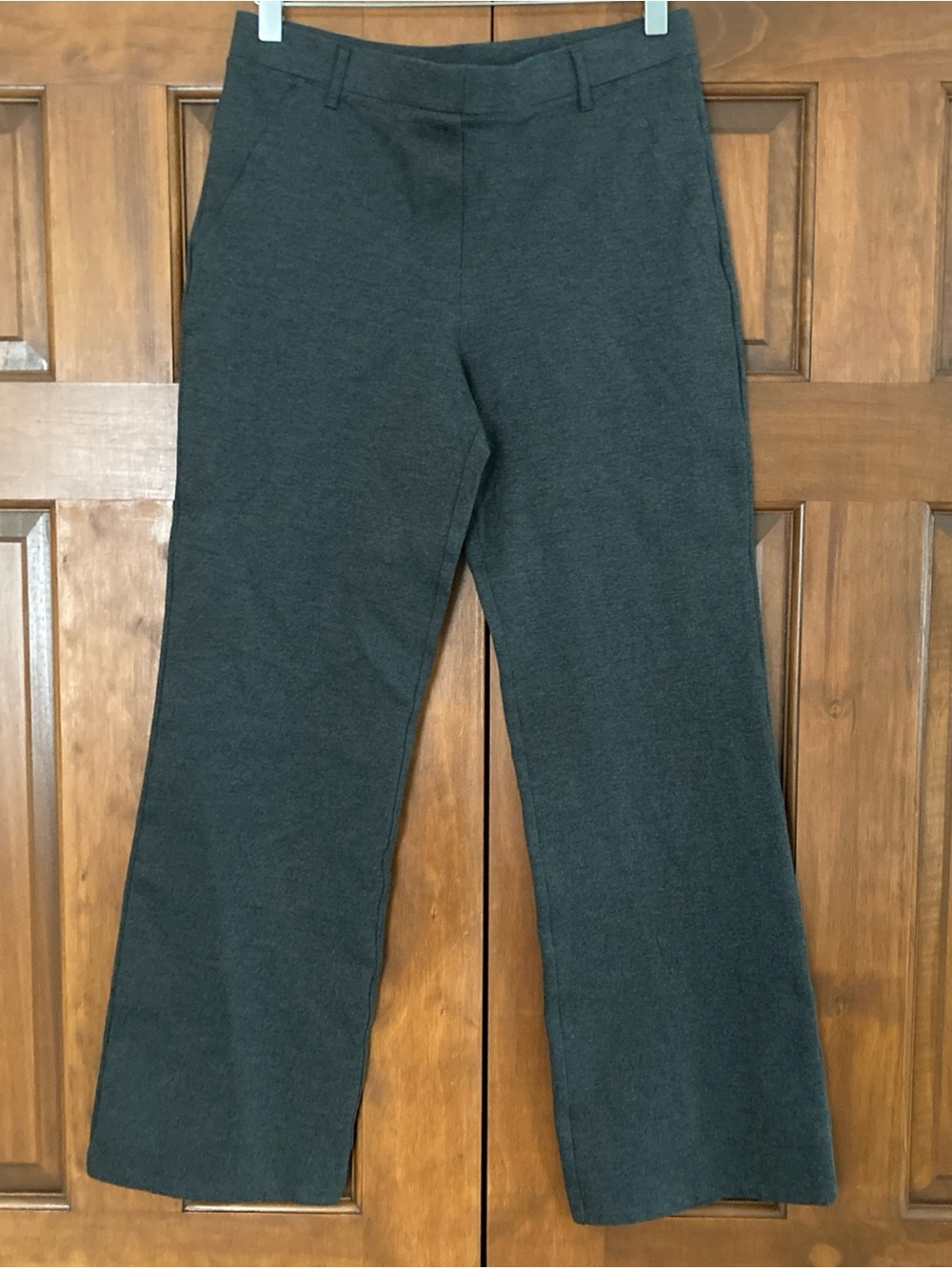 Quince Charcoal gray Straight-Leg ultra stretch Pants women’s medium petite